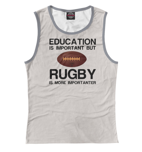 Майка Education and rugby для девочек 