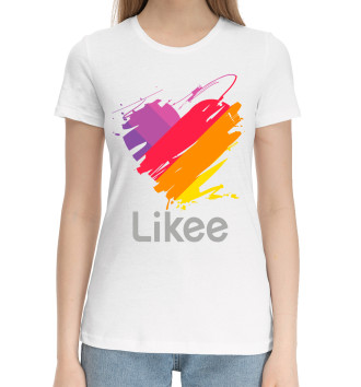 Женская Хлопковая футболка Likee