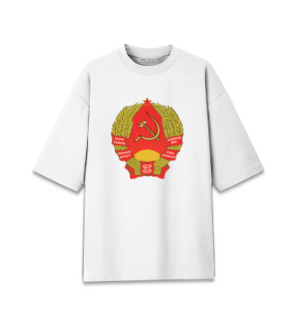 Женская Хлопковая футболка оверсайз Казахская ССР