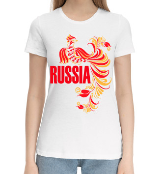 Хлопковая футболка Россия