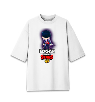 Женская Хлопковая футболка оверсайз BRAWL STARS EDGAR.