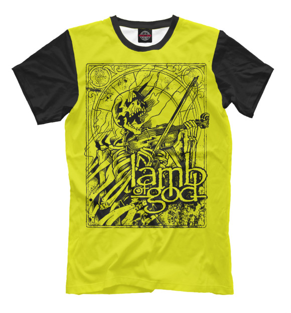 Футболка Lamb of God (yellow) для мальчиков 