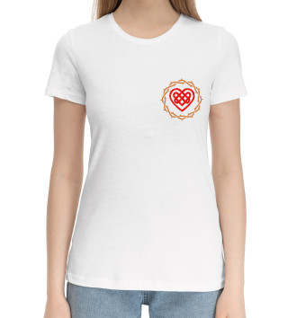 Хлопковая футболка Знак любви Узел Сердце