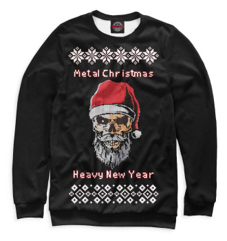 Мужской Свитшот Metal Christmas