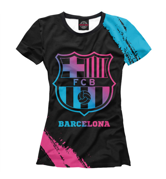 Футболка Barcelona Neon Gradient для девочек 