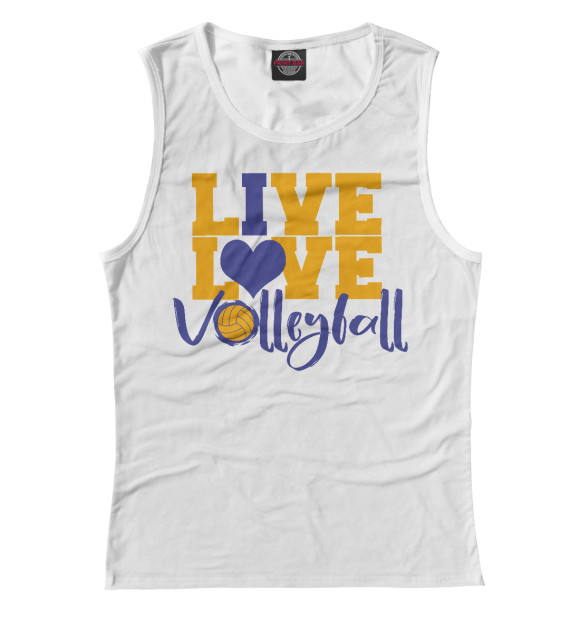 Майка Live! Live! Volleyball! для девочек 