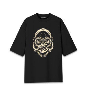 Женская Хлопковая футболка оверсайз King Kong#6
