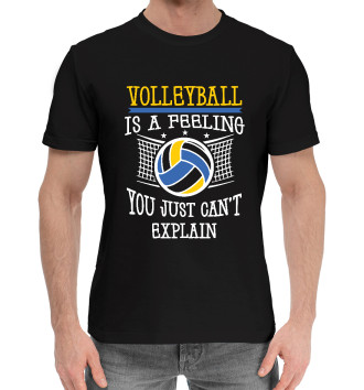 Хлопковая футболка Волейбол
