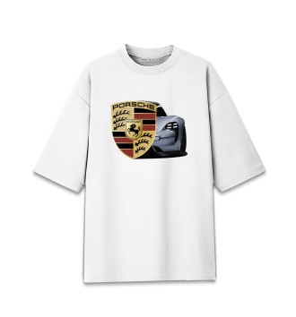 Хлопковая футболка оверсайз Porsche