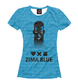 Футболка для девочек Любовь, смерть и роботы zima blue