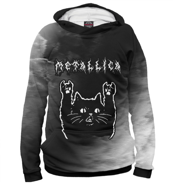 Худи Metallica - Рок Кот для девочек 