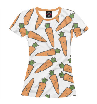 Футболка для девочек Морковь