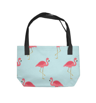 Пляжная сумка Фламинго