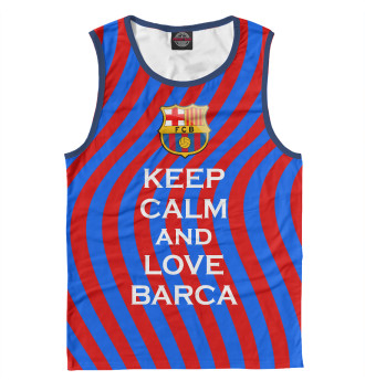 Майка для мальчиков Keep Calm and Love Barca