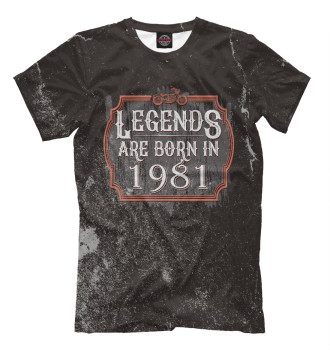 Футболка для мальчиков Legends Are Born In 1981