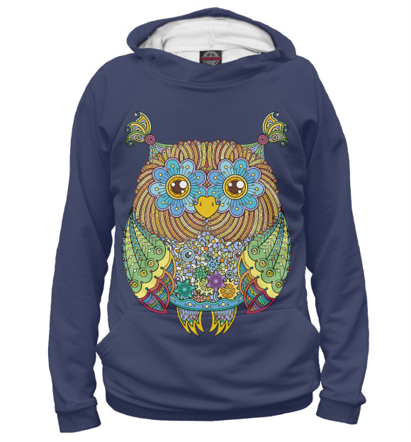 Худи Friendly Zentangle Owl для девочек 