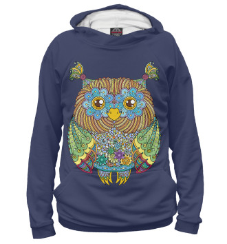 Худи для девочек Friendly Zentangle Owl