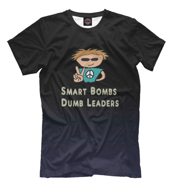 Футболка Smart Bombs Dumb Leders для мальчиков 