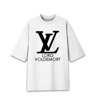 Мужская Хлопковая футболка оверсайз Lord Voldemort
