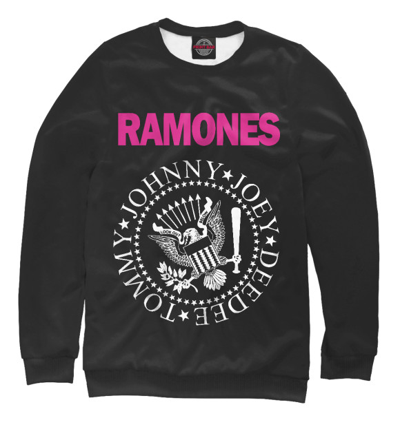 Мужской Свитшот Ramones pink