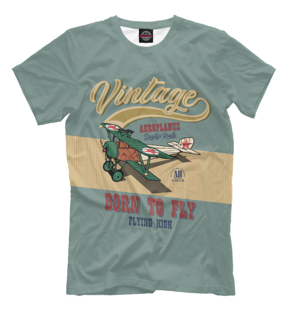 Футболка Vintage Aeroplanes для мальчиков 