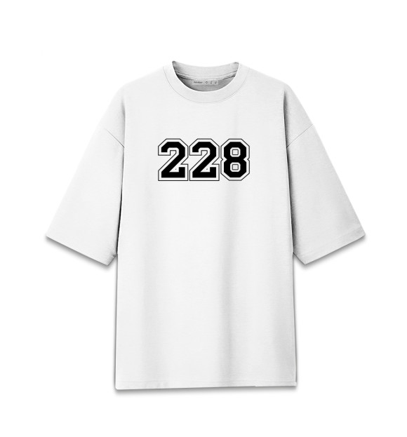 Женская Хлопковая футболка оверсайз 228