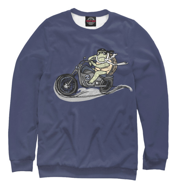 Свитшот Черепаха на мотоцикле для мальчиков 