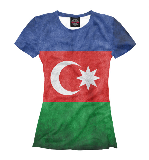 Футболка Флаг Азербайджана для девочек 