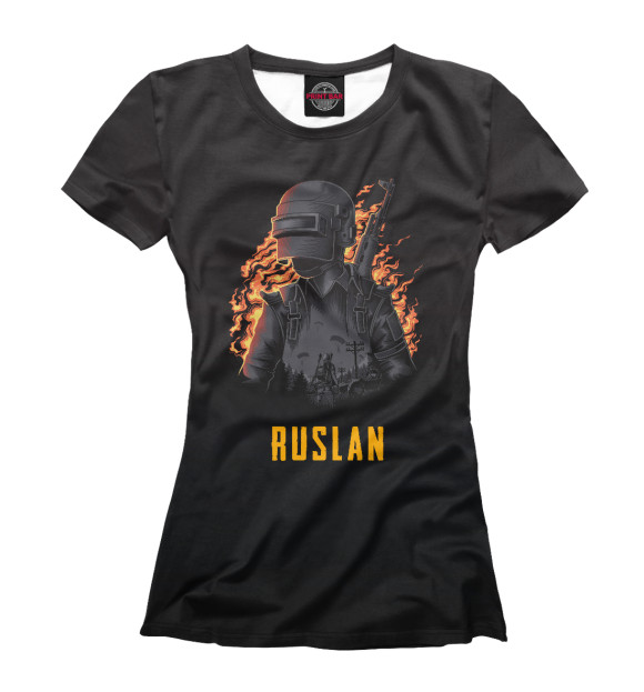 Футболка PUBG - Ruslan для девочек 
