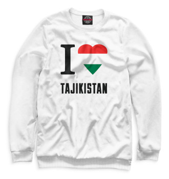 Мужской Свитшот I love Tajikistan