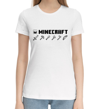 Женская Хлопковая футболка Minecraft Hemlet