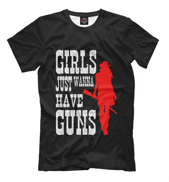Футболка Girls just wanna have guns для мальчиков 