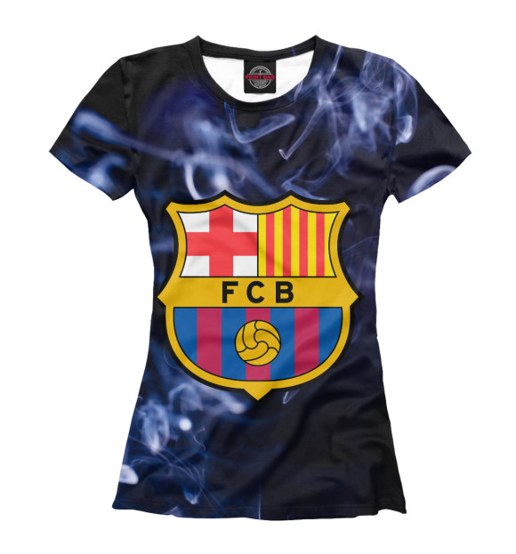 Футболка Барселона Дым для девочек 