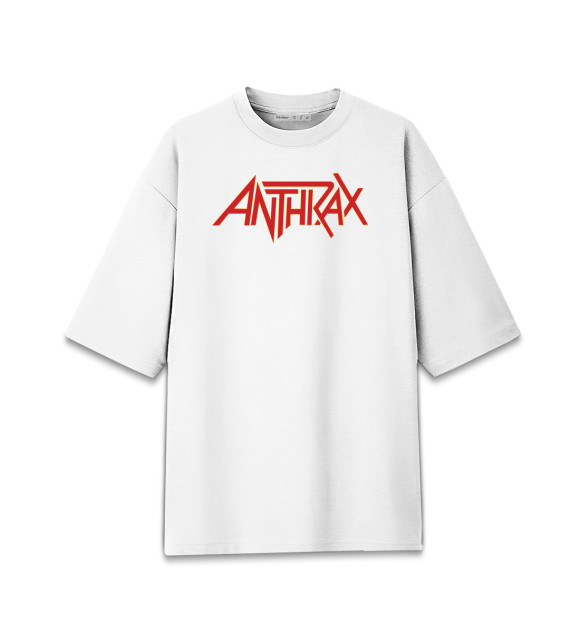 Женская Хлопковая футболка оверсайз Anthrax