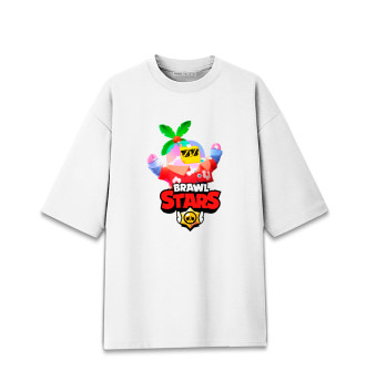 Мужская Хлопковая футболка оверсайз BRAWL STARS TROPICAL SPROUT