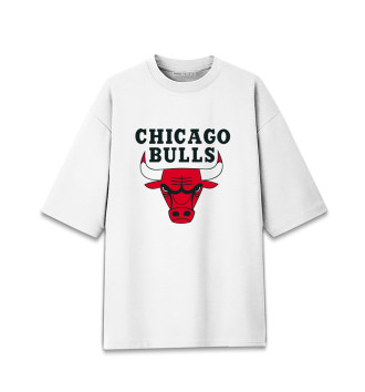 Хлопковая футболка оверсайз Chicago Bulls