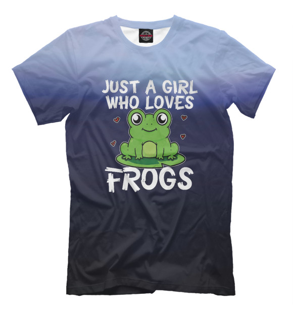 Футболка Just A Girl Who Loves Frogs для мальчиков 