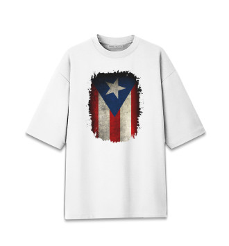 Мужская Хлопковая футболка оверсайз Пуэрто-Рико