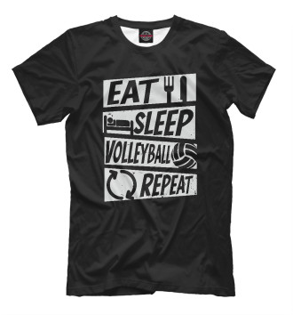 Футболка Eat, Sleep, Volleyball