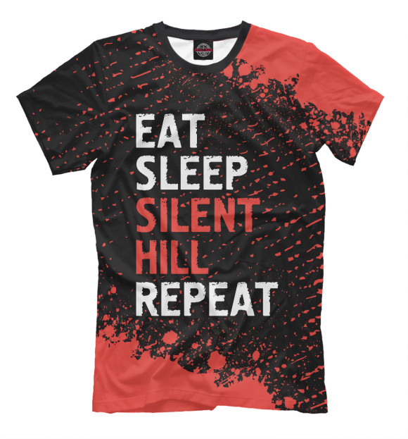 Футболка Eat Sleep Silent Hill Repeat для мальчиков 
