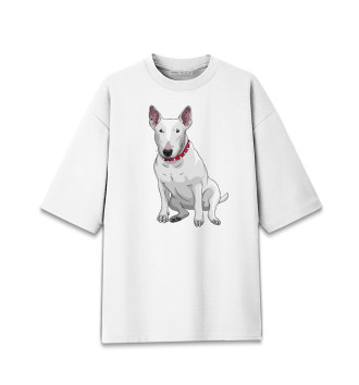 Хлопковая футболка оверсайз Bull terrier