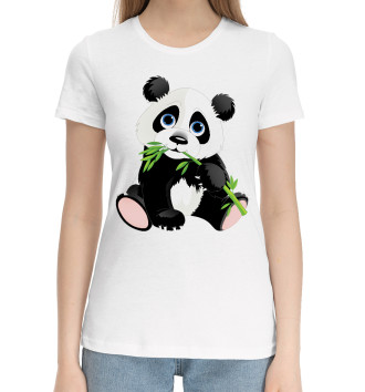 Хлопковая футболка Прикольный Панда