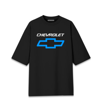 Хлопковая футболка оверсайз Chevrolet