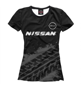 Женская Футболка Nissan Speed Tires на темном