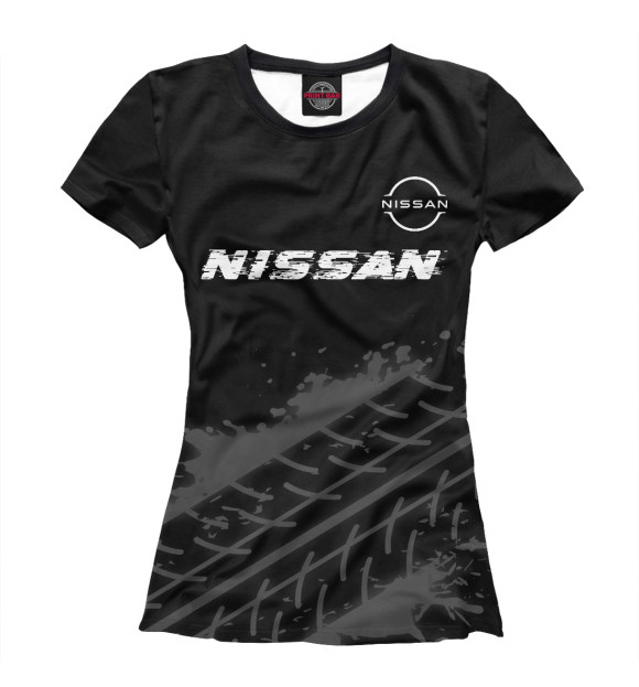 Футболка Nissan Speed Tires на темном для девочек 