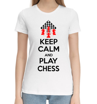 Хлопковая футболка Играй в шахматы