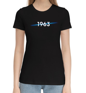 Женская Хлопковая футболка Год рождения 1963