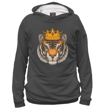 Худи для девочек Тигр в короне