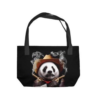 Пляжная сумка Панда шериф