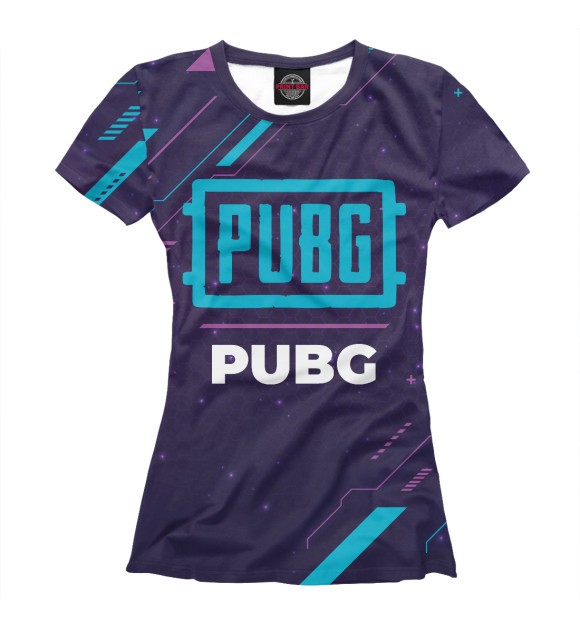 Футболка PUBG Gaming Neon для девочек 